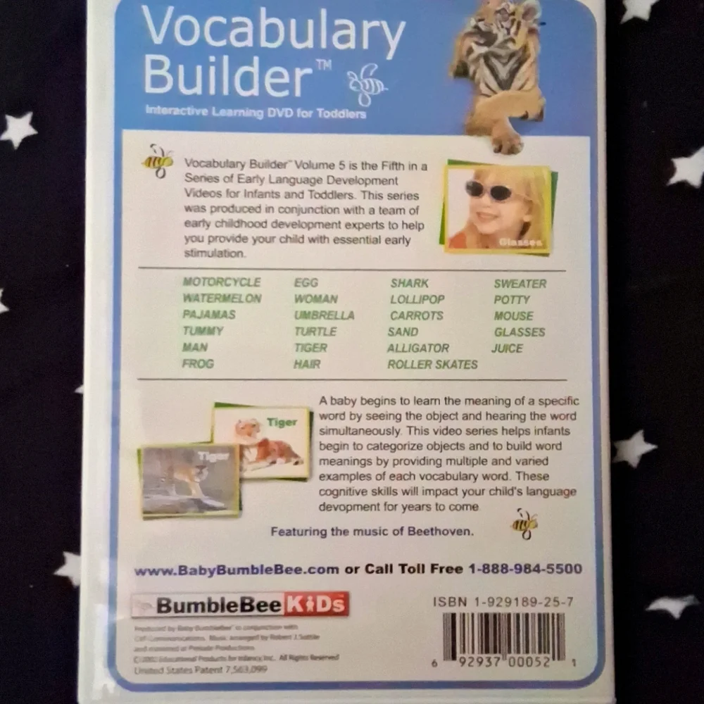 BumbleBee Infants Toddlers Kids Vocabulary Builder DVD 5